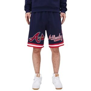 MLB ATLANTA BRAVES CLASSIC CHENILLE MEN'S PRO STANDARDS SHORTS SIZE XL